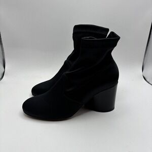 Robert Clergerie Koss Satin Stretch Boots Black Sz EU 36 US 5.5 New